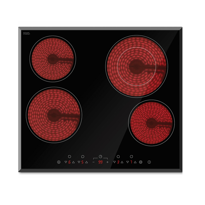 Deluxe Ceramic cooktop dual zone 600mm