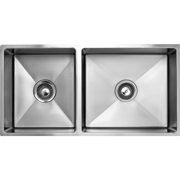 1 and 3qtr Bowl Undermount Satin 36 and 27 litres