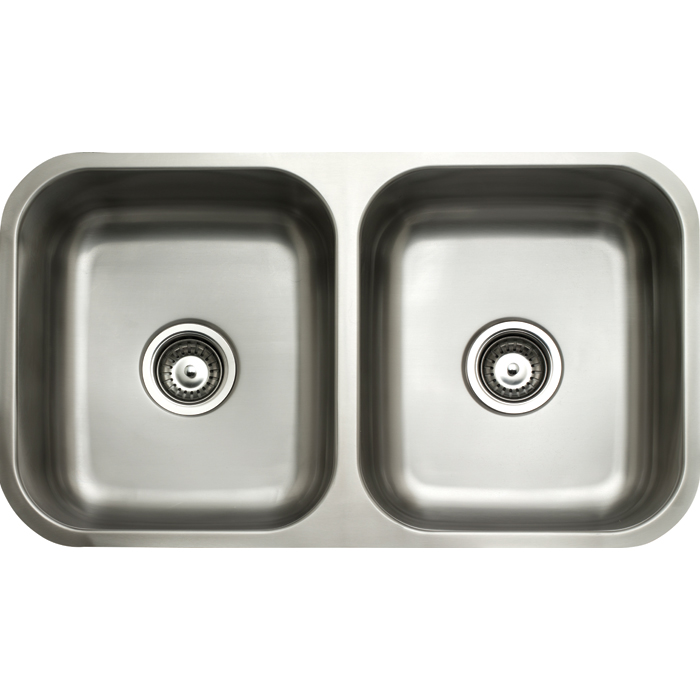 Double bowl undermount gloss 2 x 26 litres